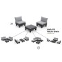 Mesa individual Keter Garden Elements Graphite by , Garden tables - Ref: Foro24-447621, Price: 47,88 €, Discount: %