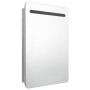 Bathroom cabinet with mirror and LED concrete gray 60x11x80 cm by vidaXL, bathroom vanities - Ref: Foro24-326502, Price: 121,...