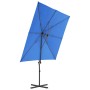 Cantilever umbrella with a sky blue steel post 250x250 cm by vidaXL, Umbrellas - Ref: Foro24-46991, Price: 96,67 €, Discount: %