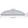 Alfombrilla escalera 30 uds gris claro 56x17x3 cm de , Alfombrillas para escalones - Ref: Foro24-3365736, Precio: 105,56 €, D...