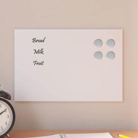Pizarra magnética de pared vidrio templado blanco 30x20 cm by , White boards - Ref: Foro24-4008621, Price: 17,79 €, Discount: %