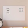 Pizarra magnética de pared vidrio templado blanco 30x20 cm by , White boards - Ref: Foro24-4008621, Price: 17,79 €, Discount: %