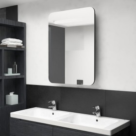 Bathroom cabinet with black mirror 60x11x80 cm by vidaXL, bathroom vanities - Ref: Foro24-326503, Price: 122,65 €, Discount: %