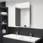 Armario de baño con espejo negro 60x11x80 cm de vidaXL, Tocadores de baño - Ref: Foro24-326503, Precio: 121,91 €, Descuento: %