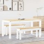 Juego de comedor Panama 3 pzas madera maciza de pino blanco by , Furniture sets for kitchens and dining rooms - Ref: Foro24-3...