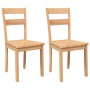 Sillas de comedor 2 uds madera maciza natural caucho von , Essstühle - Ref: Foro24-4102383, Preis: 99,61 €, Rabatt: %