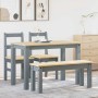 Juego de comedor Panama 4 pzas madera maciza de pino gris von , Möbelsets für Küchen und Esszimmer - Ref: Foro24-3345168, Pre...