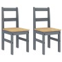 Juego de comedor Panama 4 pzas madera maciza de pino gris von , Möbelsets für Küchen und Esszimmer - Ref: Foro24-3345168, Pre...