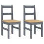Juego de comedor Panama 4 pzas madera maciza de pino gris von , Möbelsets für Küchen und Esszimmer - Ref: Foro24-3345177, Pre...