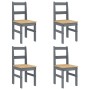 Juego de comedor Panama 5 pzas madera maciza de pino gris von , Möbelsets für Küchen und Esszimmer - Ref: Foro24-3345180, Pre...