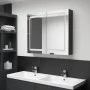 Glossy black LED mirror bathroom cabinet 80x12x68 cm by vidaXL, bathroom vanities - Ref: Foro24-326512, Price: 187,15 €, Disc...