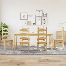 Juego de comedor Panama 7 pzas madera maciza de pino von , Möbelsets für Küchen und Esszimmer - Ref: Foro24-3345212, Preis: 6...