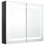 Glossy black LED mirror bathroom cabinet 80x12x68 cm by vidaXL, bathroom vanities - Ref: Foro24-326512, Price: 187,15 €, Disc...