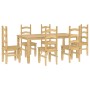 Juego de comedor Panama 7 pzas madera maciza de pino by , Furniture sets for kitchens and dining rooms - Ref: Foro24-3345212,...