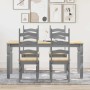 Juego de comedor Panama 5 pzas madera maciza de pino gris von , Möbelsets für Küchen und Esszimmer - Ref: Foro24-3345204, Pre...