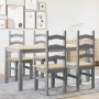 Juego de comedor Panama 5 pzas madera maciza de pino gris von , Möbelsets für Küchen und Esszimmer - Ref: Foro24-3345204, Pre...
