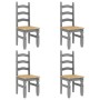 Juego de comedor Panama 5 pzas madera maciza de pino gris von , Möbelsets für Küchen und Esszimmer - Ref: Foro24-3345204, Pre...