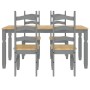 Juego de comedor Panama 5 pzas madera maciza de pino gris von , Möbelsets für Küchen und Esszimmer - Ref: Foro24-3345204, Pre...