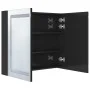 Glossy black LED mirror bathroom cabinet 80x12x68 cm by vidaXL, bathroom vanities - Ref: Foro24-326512, Price: 187,15 €, Disc...
