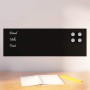 Pizarra magnética de pared vidrio templado negro 60x20 cm by , White boards - Ref: Foro24-4008616, Price: 20,74 €, Discount: %