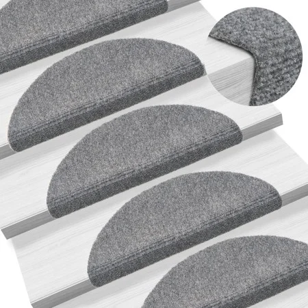 Selbstklebende Treppenstufenmatten 10 Stück grau 56x17x3 cm von vidaXL, Treppenmatten - Ref: Foro24-149681, Preis: 31,00 €, R...