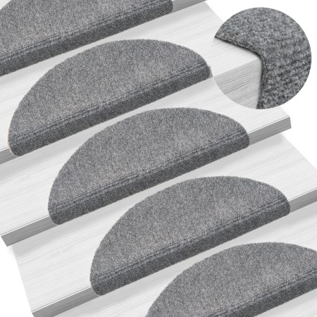 Selbstklebende Treppenstufenmatten 10 Stück grau 56x17x3 cm von vidaXL, Treppenmatten - Ref: Foro24-149681, Preis: 31,63 €, R...