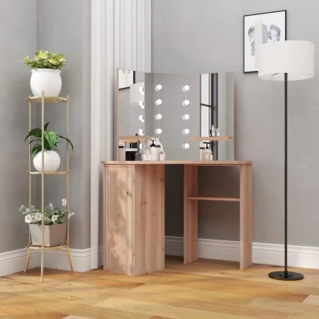 Tocador de esquina con LED roble 111x54x141,5 cm de vidaXL, Tocadores para dormitorios - Ref: Foro24-326533, Precio: 172,68 €...