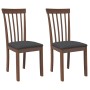 Sillas de comedor con cojines 2 uds madera maciza marrón caucho von , Essstühle - Ref: Foro24-4102388, Preis: 112,71 €, Rabat...