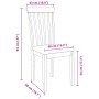 Sillas de comedor con cojines 2 uds madera maciza marrón caucho von , Essstühle - Ref: Foro24-4102388, Preis: 112,71 €, Rabat...
