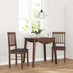 Sillas de comedor con cojines 2 uds madera maciza marrón caucho by , dining chairs - Ref: Foro24-4102426, Price: 106,10 €, Di...