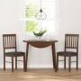 Sillas de comedor con cojines 2 uds madera maciza marrón caucho de , Sillas de comedor - Ref: Foro24-4102426, Precio: 106,02 ...
