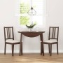 Sillas de comedor con cojines 2 uds madera maciza marrón caucho by , dining chairs - Ref: Foro24-4102395, Price: 96,46 €, Dis...