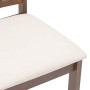 Sillas de comedor con cojines 2 uds madera maciza marrón caucho by , dining chairs - Ref: Foro24-4102395, Price: 96,46 €, Dis...
