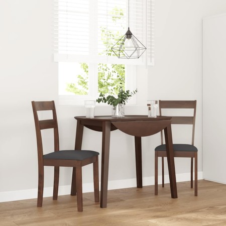 Sillas de comedor con cojines 2 uds madera maciza marrón caucho von , Essstühle - Ref: Foro24-4102381, Preis: 97,53 €, Rabatt: %