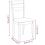 Sillas de comedor con cojines 2 uds madera maciza marrón caucho von , Essstühle - Ref: Foro24-4102381, Preis: 97,53 €, Rabatt: %