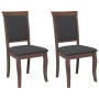 Sillas de comedor con cojines 2 uds madera maciza marrón caucho von , Essstühle - Ref: Foro24-4102487, Preis: 187,50 €, Rabat...