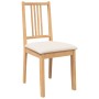 Sillas de comedor con cojines 2uds madera maciza natural caucho von , Essstühle - Ref: Foro24-4102397, Preis: 123,41 €, Rabat...