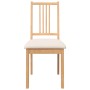 Sillas de comedor con cojines 2uds madera maciza natural caucho von , Essstühle - Ref: Foro24-4102397, Preis: 123,41 €, Rabat...