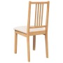 Sillas de comedor con cojines 2uds madera maciza natural caucho von , Essstühle - Ref: Foro24-4102397, Preis: 123,41 €, Rabat...