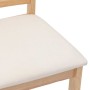 Sillas de comedor con cojines 2uds madera maciza natural caucho von , Essstühle - Ref: Foro24-4102397, Preis: 123,41 €, Rabat...