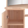 Corner dressing table with LED oak 111x54x141.5 cm by vidaXL, Bedroom Dressers - Ref: Foro24-326533, Price: 174,76 €, Discoun...