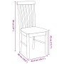 Sillas de comedor con cojines 2 uds madera maciza marrón caucho von , Essstühle - Ref: Foro24-4102500, Preis: 124,41 €, Rabat...