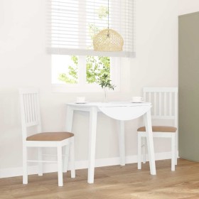 Sillas de comedor con cojines 2uds madera maciza blanco caucho by , dining chairs - Ref: Foro24-4102432, Price: 103,29 €, Dis...