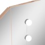 Corner dressing table with LED oak 111x54x141.5 cm by vidaXL, Bedroom Dressers - Ref: Foro24-326533, Price: 174,76 €, Discoun...