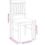 Sillas de comedor con cojines 2uds madera maciza blanco caucho von , Essstühle - Ref: Foro24-4102432, Preis: 103,29 €, Rabatt: %