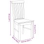 Sillas de comedor 2 unidades madera maciza de caucho von , Essstühle - Ref: Foro24-4102502, Preis: 124,22 €, Rabatt: %
