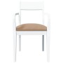 Sillas de comedor con cojines 2uds madera maciza blanco caucho von , Essstühle - Ref: Foro24-4102514, Preis: 174,88 €, Rabatt: %