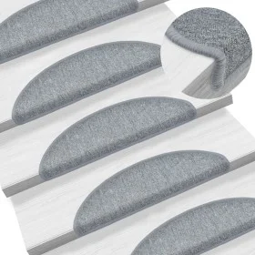 Stair mats 10 units light gray 56x17x3 cm by vidaXL, Stair mats - Ref: Foro24-149741, Price: 39,95 €, Discount: %