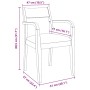 Sillas de comedor con cojines 2uds madera maciza blanco caucho von , Essstühle - Ref: Foro24-4102514, Preis: 174,88 €, Rabatt: %