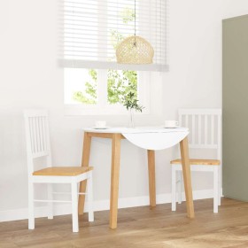 Sillas de comedor 2 unidades madera maciza de caucho blanco von , Essstühle - Ref: Foro24-4102430, Preis: 107,31 €, Rabatt: %